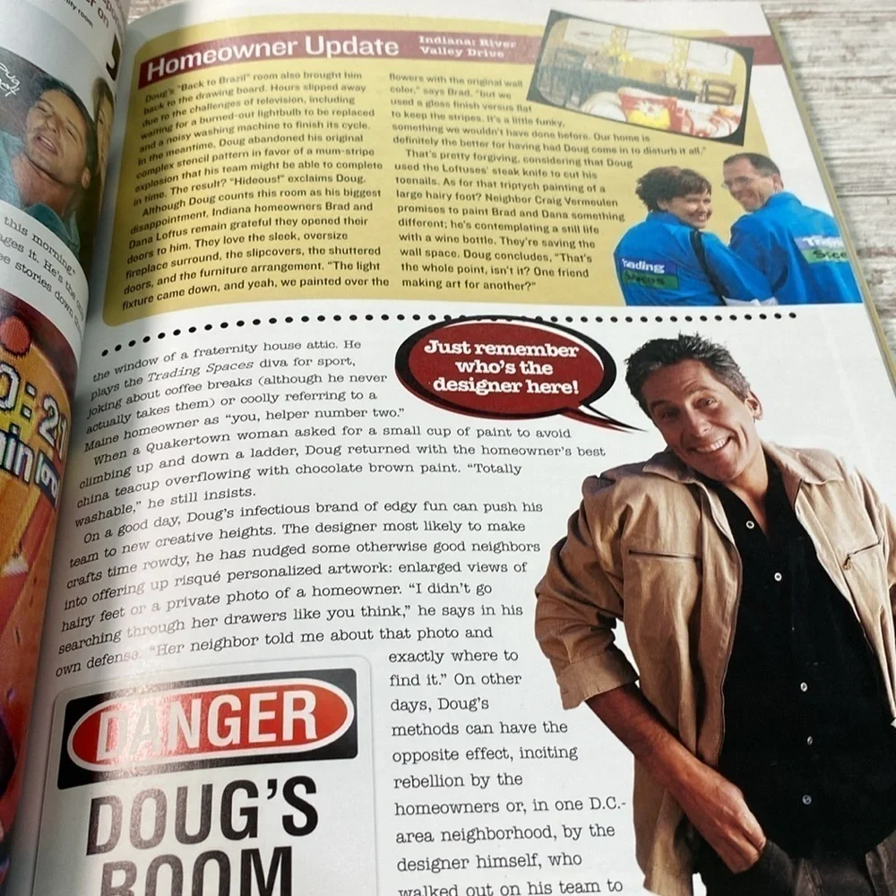 TLC Trading Spaces Behind The Scenes Book 2003 Vintage Home Decorating Guide
